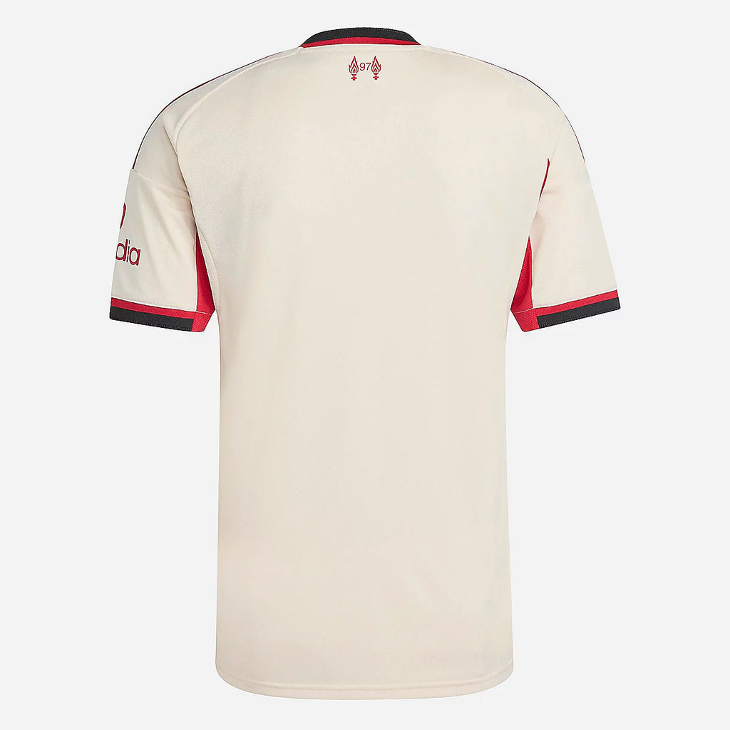 Maillot de football homme Liverpool FC extérieur 25/26 Blanc